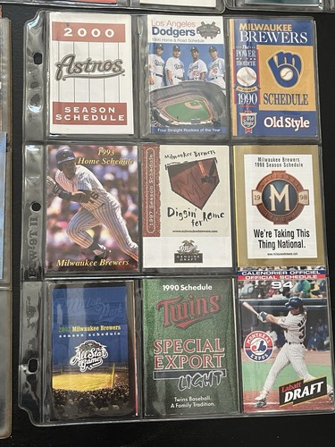 LOTE de 41 1990’s MLB EQUIPO DE BÉISBOL CALENDARIO CHICAGO CUBS CINCINNATI REDS ETC MB - Imagen 6 de 12
