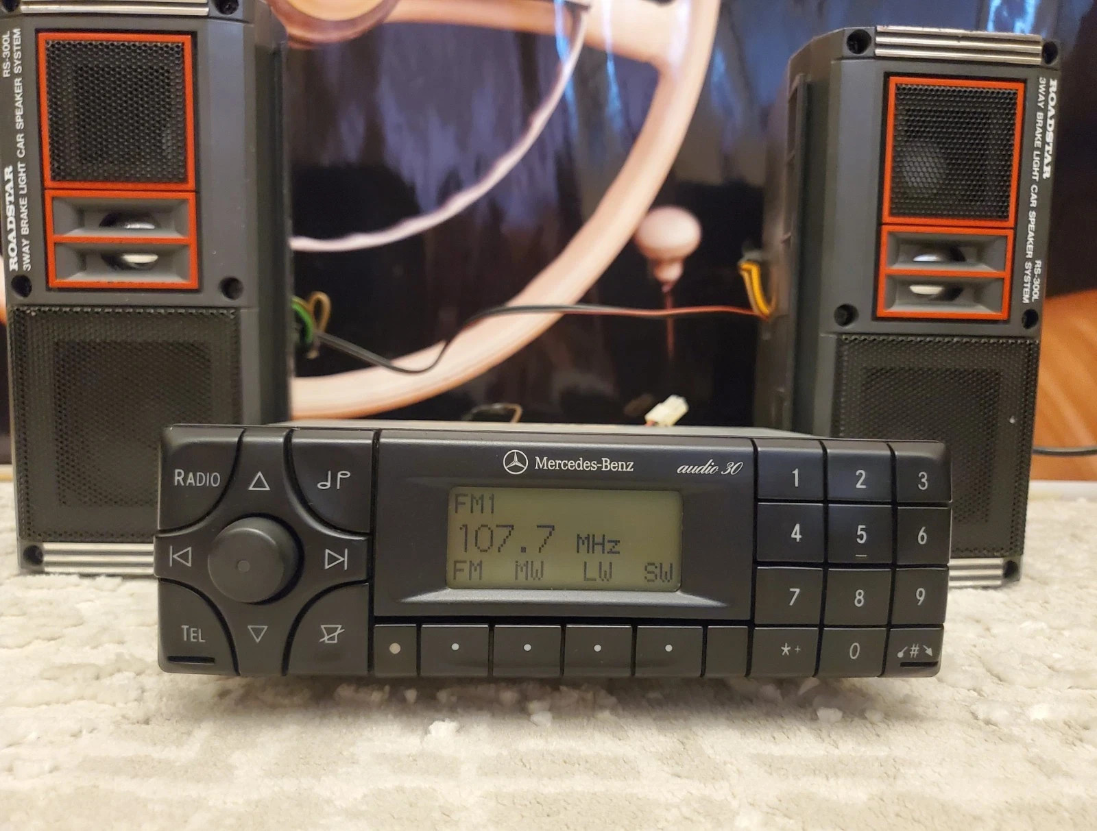 Genuine Mercedes Becker BE-3308 Cassette Radio W202 W124 W210 W140 R129