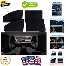 Suede Car Window Shades 4PCS - Car Window Covers for Ultimate Privacy, UV Pro...