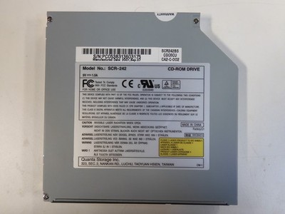 Quanta QSI SCR-242 24X IDE/ATAPI Slim CD-ROM Drive for Laptop Notebook SCR242BS