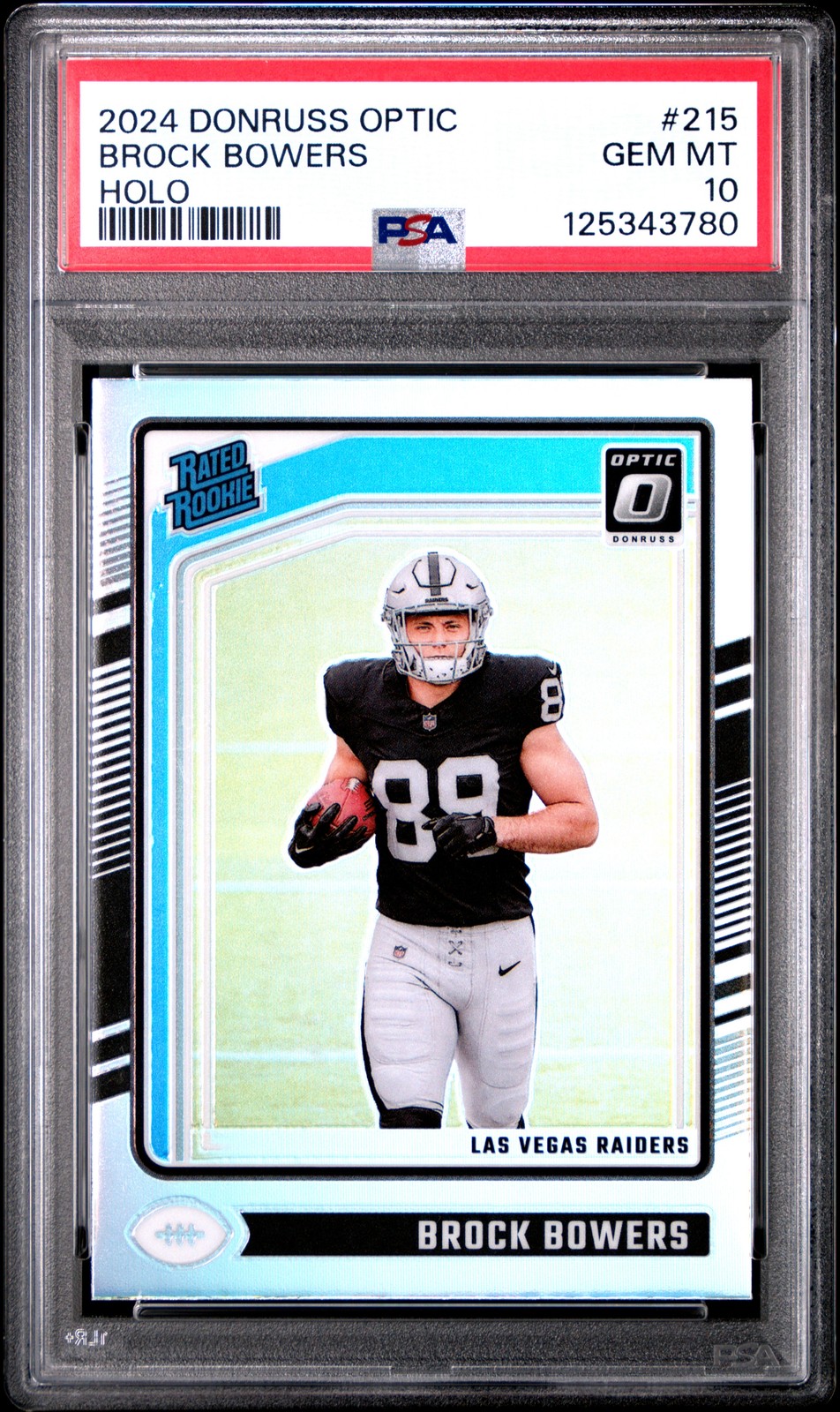 2024 PANINI DONRUSS OPTIC HOLO #215 BROCK BOWERS PSA 10