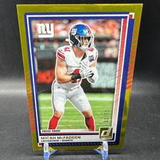 MICAH MCFADDEN GOLD FOIL /50 2025 PANINI DONRUSS New York Giants