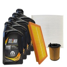 Kit Tagliando Fiat Panda 500 900 Twinair Lancia Ypsilon 0.9 Filtri 4 Olio 0W30