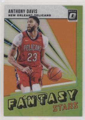 2018 Panini Donruss Optic Fantasy Stars Orange Prizm 27/39 Anthony Davis #1 07d9