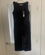 Black Velour Dorothy Perkins Dress Size 12