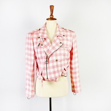 Vintage ABS Petites 90s y2k pink gingham chec...