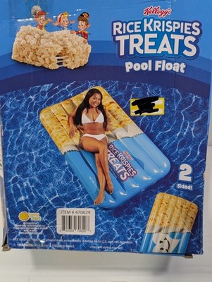 Kellogg's Rice Krispies Pool Float 6 Feet Extra Large Inflatable Tanning Lounger