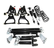 CoilOver+F&R Upper Lower Trailing Control Arms Set for 68-72 Chevelle A Body