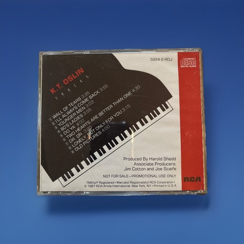 B6 K.T. Oslin Advance RARE PROMO CD Tracks 1987 - LIKE NEW CONDITION - Picture 2 of 5