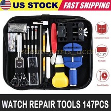 Watch Repair Kit 147PCS Watch Battery Replacement Tool Kit Watch Remover Tool US