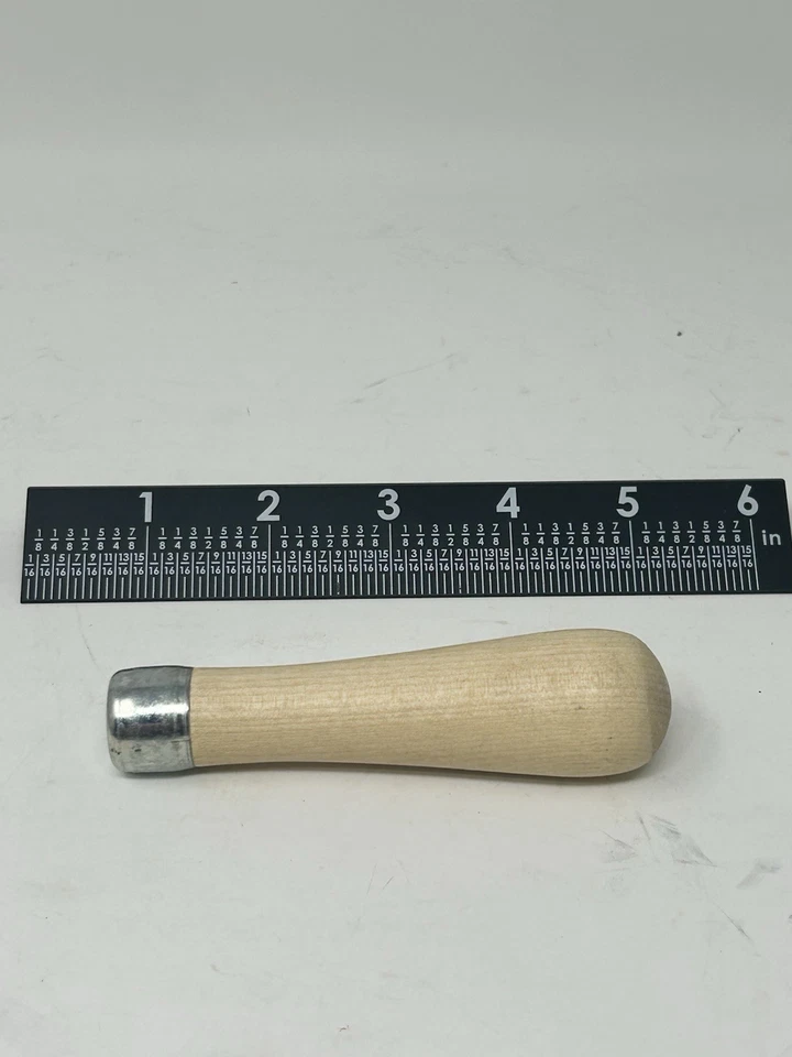 NOS Heller Nucut 6” Smooth Triangle File Lutz T-4 Skroo-Zon Handle USA 🇺🇸 - Image 3 of 4