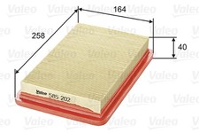 Luftfilter VALEO 585202 Filtereinsatz für FORD MX MAZDA 626 PROBE GE FS GF FP NB