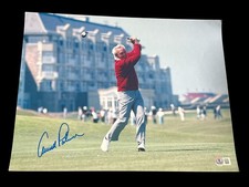 ARNOLD PALMER SIGNED AUTOGRAPH 11x14 PHOTO BRITISH OPEN MASTERS US OPEN BECKETT