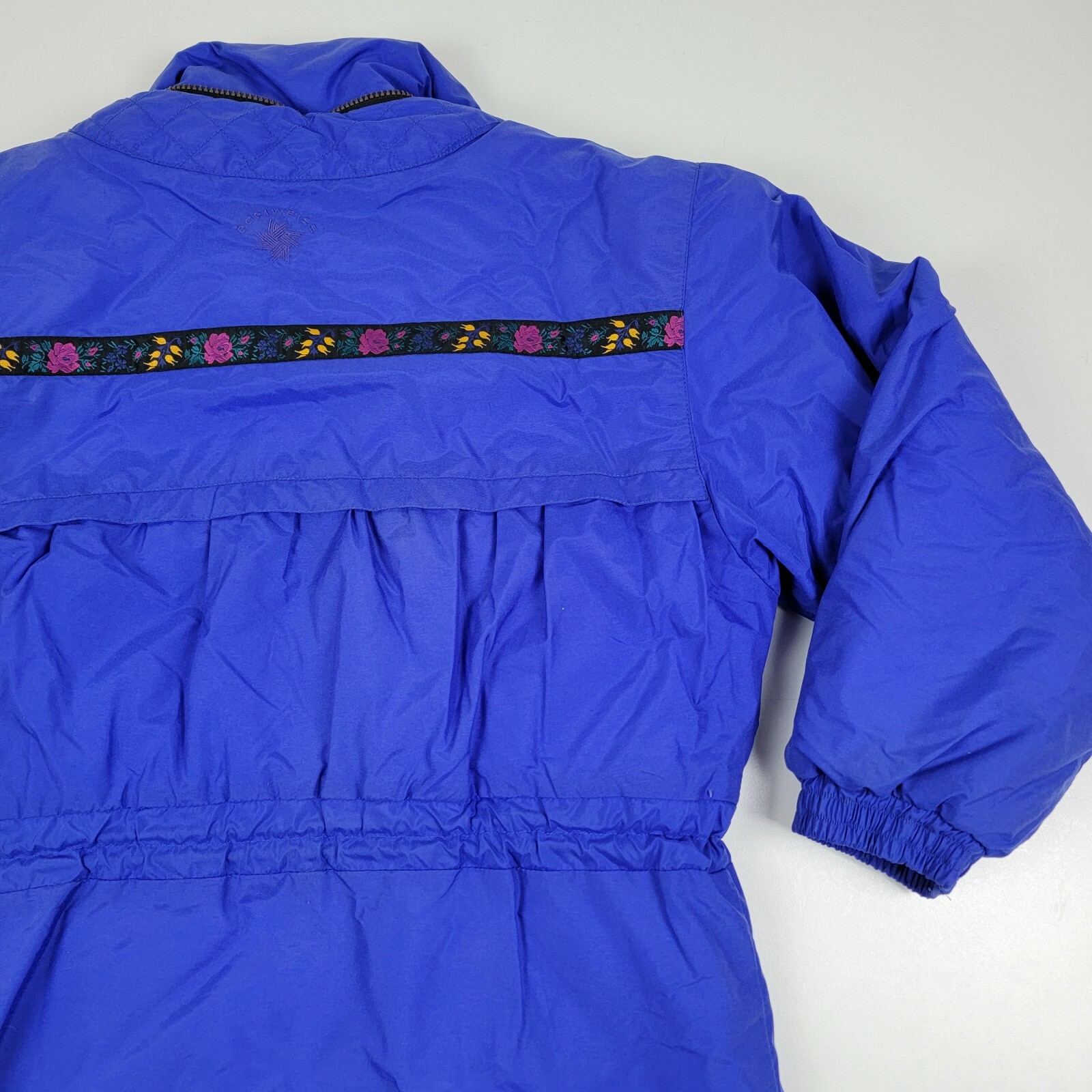 VINTAGE Edelweiss Puffer Ski Jacket Womens Small Blu… Gem