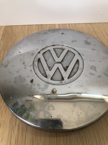Vintage Volkswagen VW 6" Chrome Center Hub Cap I1 - Picture 2 of 6