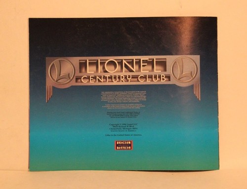 LIONEL TRAIN CENTURY CLUB 1996 VINTAGE ADVERTISING CATALOG MODEL RAILROAD TOY - Picture 9 of 10