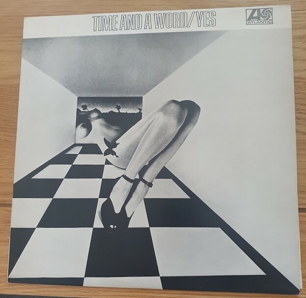 YES Vinyl LP Time and a Word 1970 Atlantic Plum 2400006 with insert EX/EX/EX