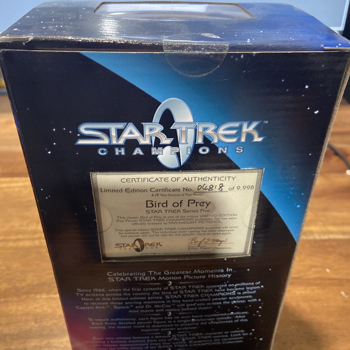 Star Trek - Champions Fine Pewter Figure - Klingon Bird of