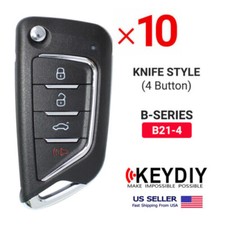 10x Keydiy Kd Universal Car Flip Remote Key Knfie Style B-series 4 Buttons B21-4