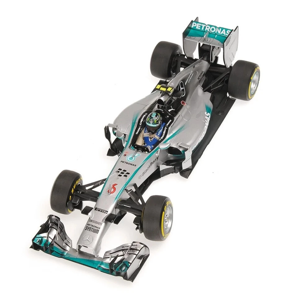 Mercedes W05 GP. Abu Dhabi N° 6 Nico Rosberg 2014, Minichamps 1:18 ED.LIM. 504un - Immagine 3 di 4