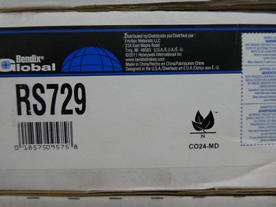 BRAND NEW BENDIX GLOBAL REAR BRAKE SHOES RS729 / 729 FITS VEHICLES ON CHART 