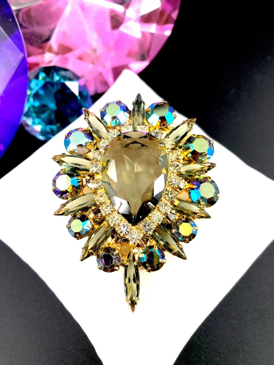 JJULIANA ジュリアナ ヴィンテージブローチ 大ぶり ビジュー 美品