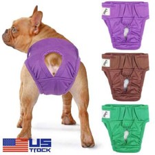 Female Pet Dog Puppy Hygiene Diapers Pant Washable Reusable Nappy Pants S-2XL