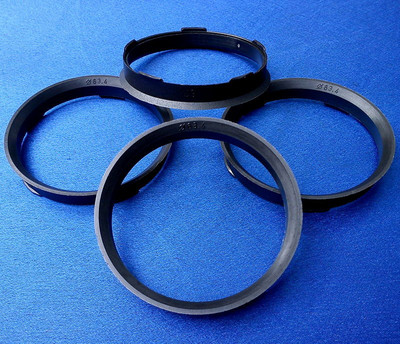 FZ80  4 x  Zentrierringe  67,0 mm  63,4 mm   für Alufelge dunkelbraun 152