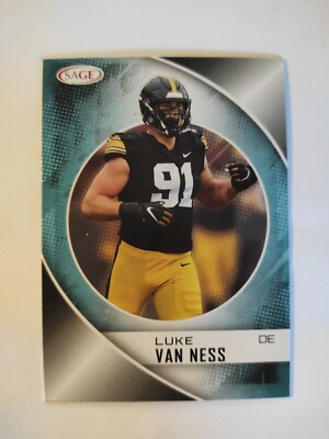 NFL Football Trading Card Luke Van Ness Green Bay Packers 2023 Sage