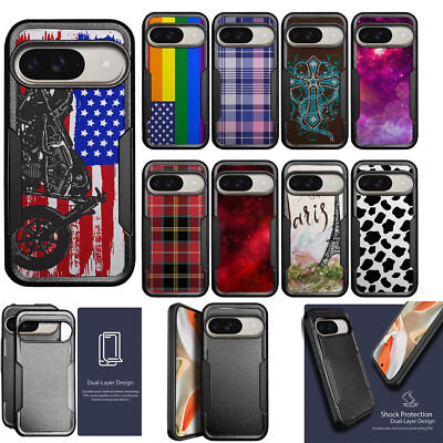 For [Pixel 9 / Pixel 9 PRO][HYBRID ARMOR][Dual Two Piece Case] Shock