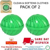 2 PACK OF WASHING MACHINE LAUNDRY WASH BALL UP TO 1000 WASHES CLEAN & SOFTENS