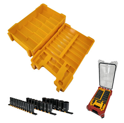 Milwaukee Packout Compact Compatible Dewalt 1/2'' Metric Deep Impact Socket Tray