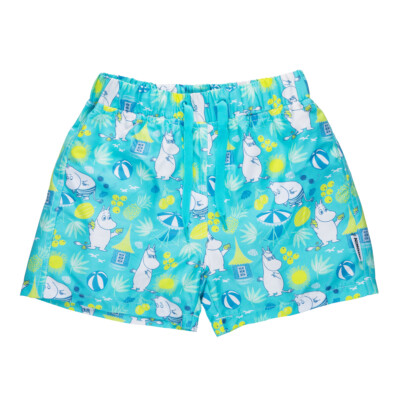Martinex Kids Badehose türkis mit Allover Sommerprint   Moomin Characters
