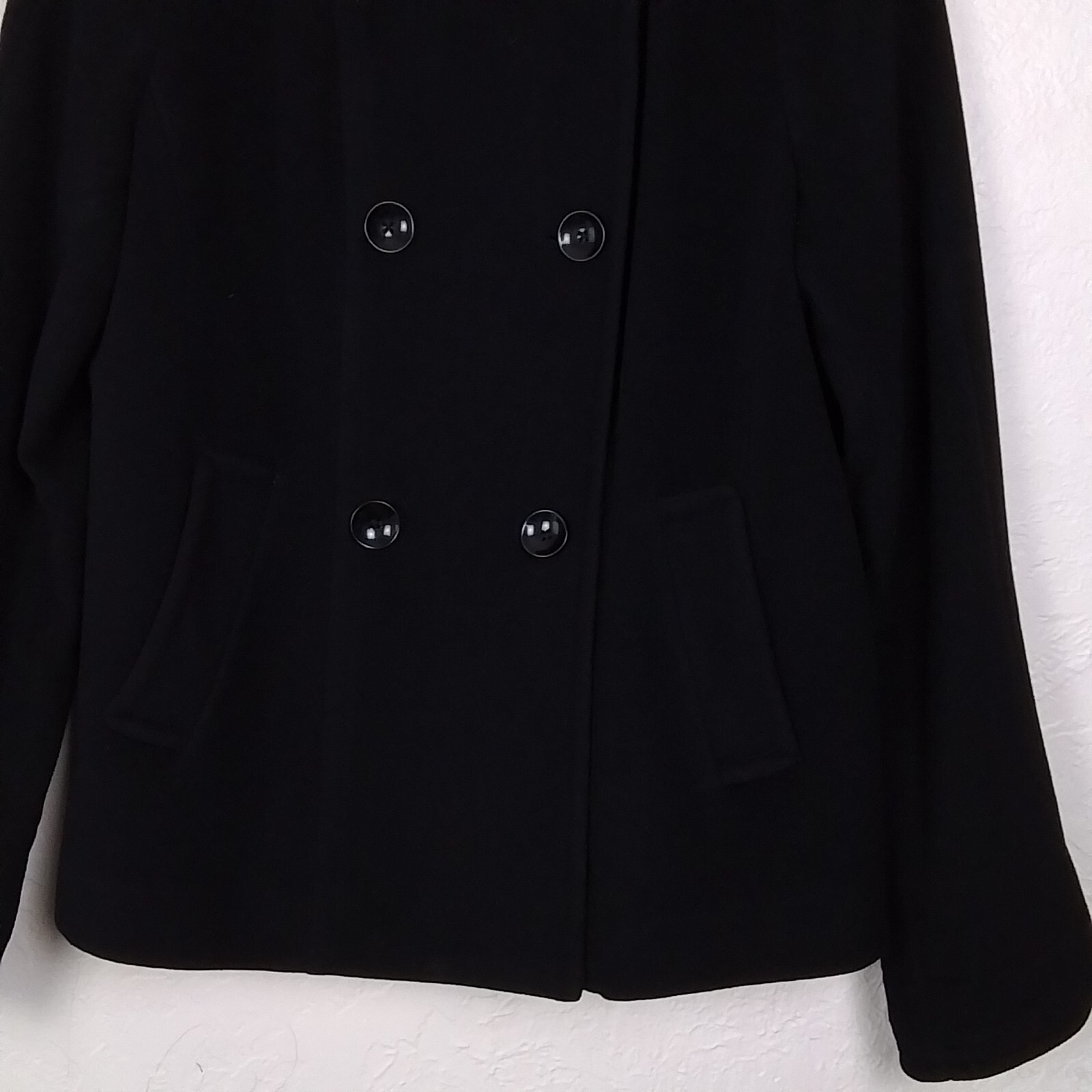 Croft Barrow Women's Solid Black Collared With Po… - image 7