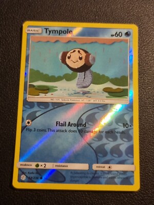 REVERSE HOLO Pokemon Sonne & Mond Kosmische Finsternis TCG Karte Tympole 58/236