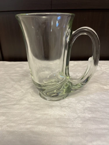 Tiara Indiana Glass Tiara Clear Horn Coffee Beer Mug