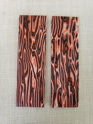 CRAZY FIBER BENGAL (2) .125 CRAZYFIBER KNIFE HANDLE SCALES 1.6 X 5.6 (X)