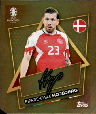 EURO EM 2024 Sticker DEN SP Pierre-Emile Hojbjerg Star Player Gold Signature