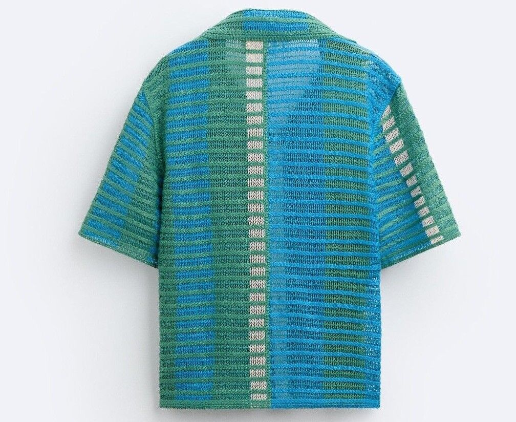 ZARA MAN SS24 EMBROIDERED CROCHET SHIRT LIMITED EDITION ZARA MAN SS24 EMBROIDERED CROCHET SHIRT LIMITED EDITION