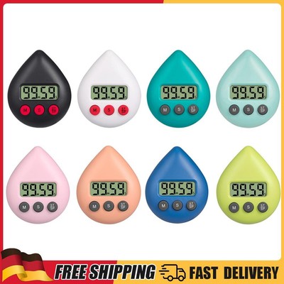 Water Drop Electronic Countdown Digital Kitchen Timer Cooking Study Alarm Clock