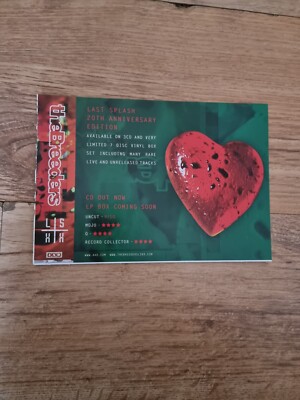 TNEWM37 ADVERT 5X8 THE BREEDERS: 'LAST SPLASH' 20TH ANN EDITION