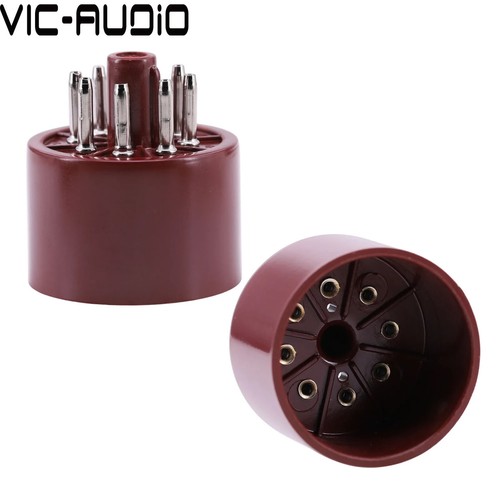 10PCS 8Pin Tube Socket Bakelite Tube Base For 6L6 6V6 GZ34 EL34 6SN7 Tube Amp - Picture 4 of 4