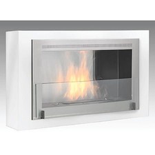 Montreal Wall Mounted Fireplace Stainless Steel For Sale Online