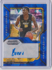 2021-22 Panini Prizm Draft NAH'SHON BONES HYLAND Blue Ice RC AUTO #D 31/75