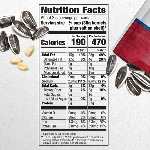 DAVID Original Roasted & Salted Sunflower Seeds, 5.25-Ounce (Pack of 2) On Sale! - Picture 10 of 11