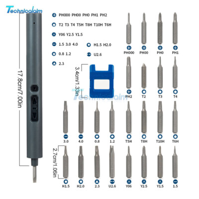 mini Electric Screwdriver Cordless Rechargeable Power Precision Screwdriver Set