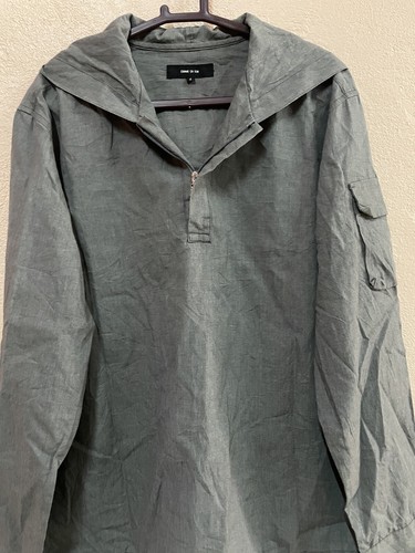 Archival Japanese Designer Comme Ca Ism Pullover Military Hooded Side Workwear - Picture 5 of 9