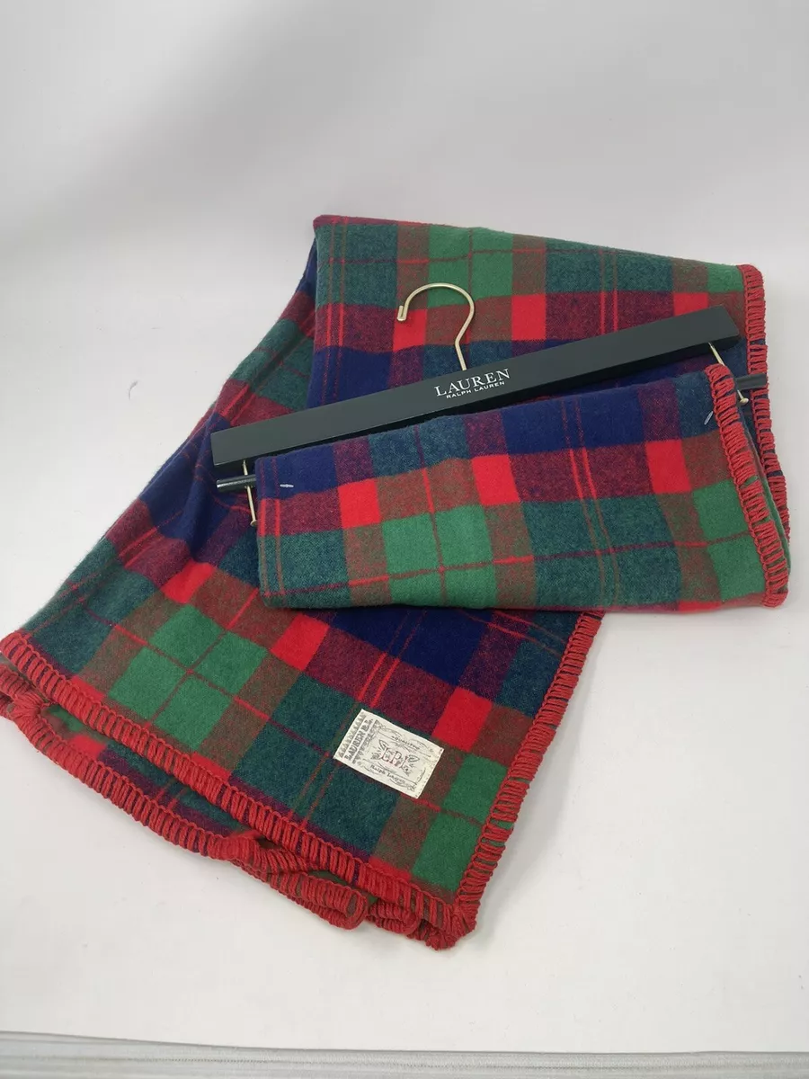 Ralph lauren plaid throw hot sale