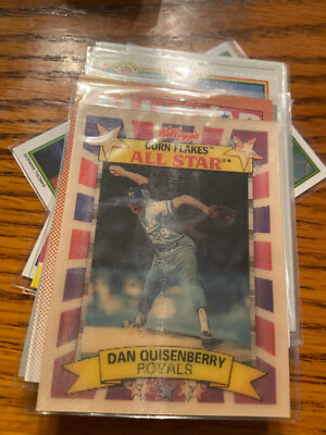 Vintage Trading Card 1992 Kellogg's Corn Flakes All Star 9 of 10 Dan Quisenberry