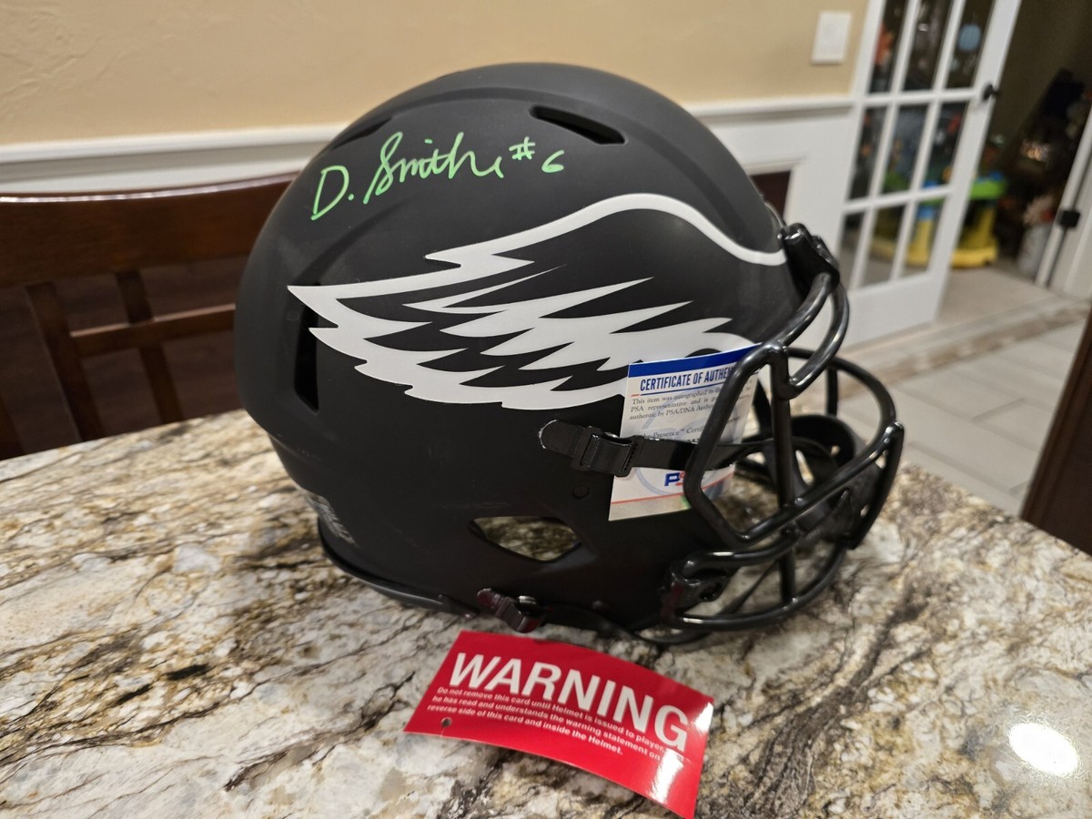 Devonta Smith Signed Philadelphia Eagles Eclipse F/S Authentic Helmet PSA COA Devonta Smith Signed Philadelphia Eagles Eclipse F/S Authentic Helmet PSA COA